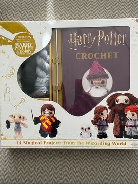 Harry Potter Crochet Kit - Burgundy & Gold Accents - NIB